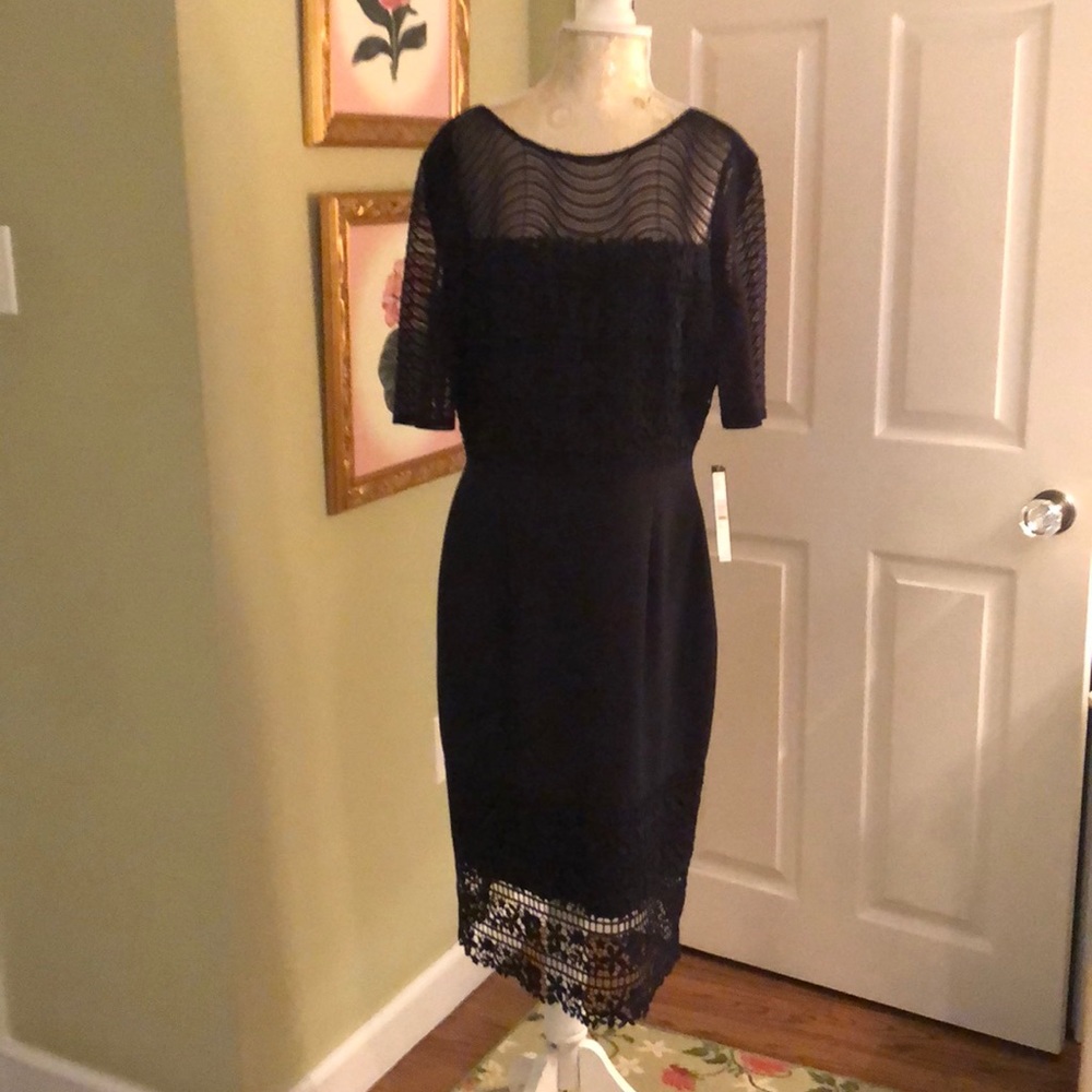 Navy blue cocktail dress (never worn, new)